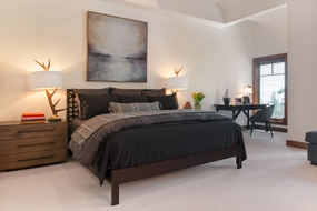 Slopeside Contemporary Master Bedroom