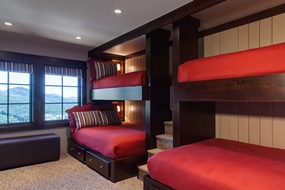 Evergreen View Modern Bunk Room