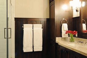 Royal Street Transitional Bunk Bathroom